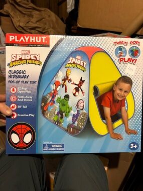 Marvel Spidey Amazing Friends Red, Blue & Yellow Pop-Up Play Hideaway